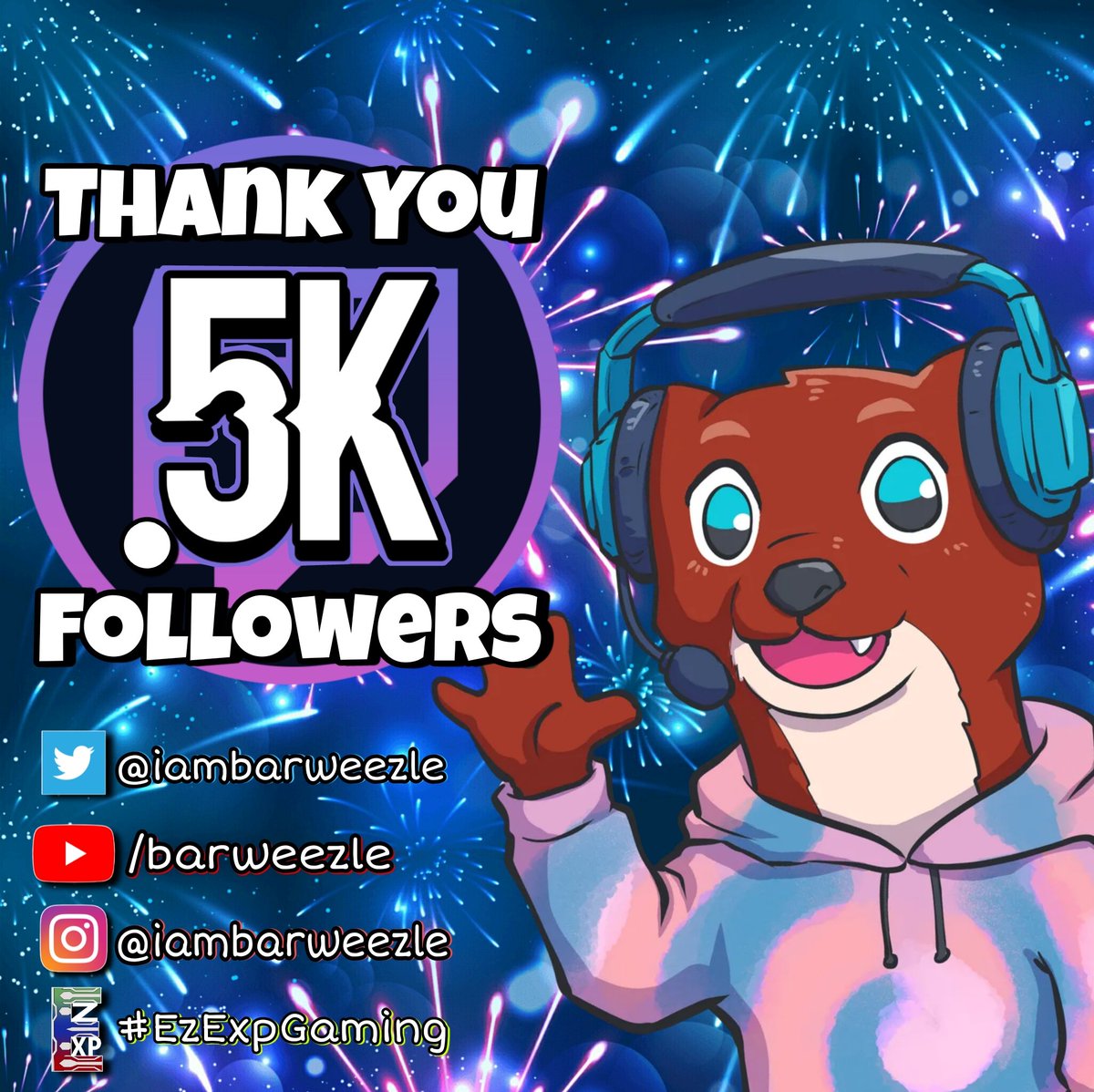 Thank You!!! 500 Follows!!!
We've finally made our goal! On Christmas day even! This year has been amazing and I can't wait for all the fun in-store for us! 🍻

Thank you to each Kemosabe and The Confusion Fam for growing so amazingly. 🦦❤️ 
#twitch #ezexpgaming #thankyou