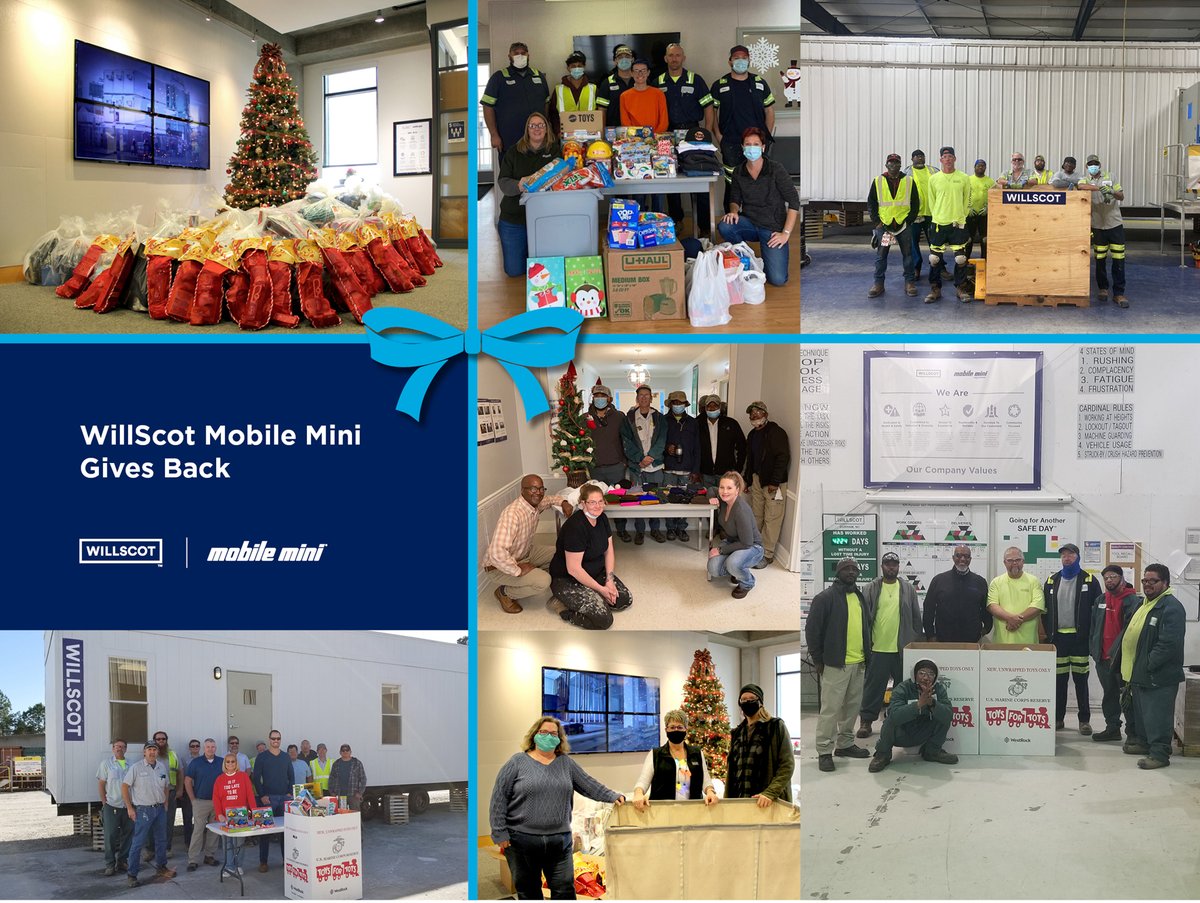 willscot's tweet photo. As we wrap up this season of giving, we want to thank every WillScot Mobile Mini employee who helped give back to their local community this year. #wsmmreadytowork https://t.co/sY9L7bcrPn