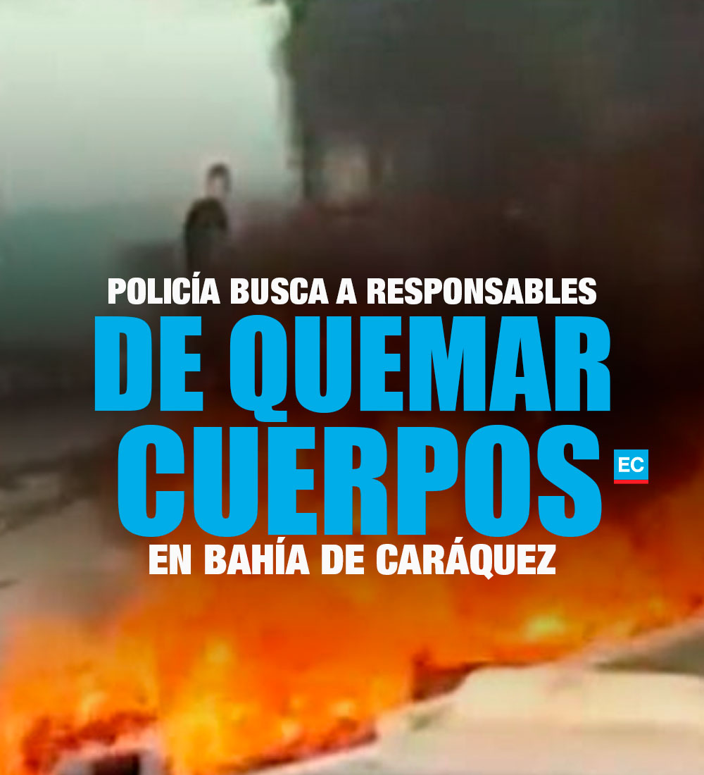 Imágenes muestran a un grupo de personas que rocían gasolina y queman los cuerpos de dos presuntos delincuentes. Policía investiga » bit.ly/3qplfNW