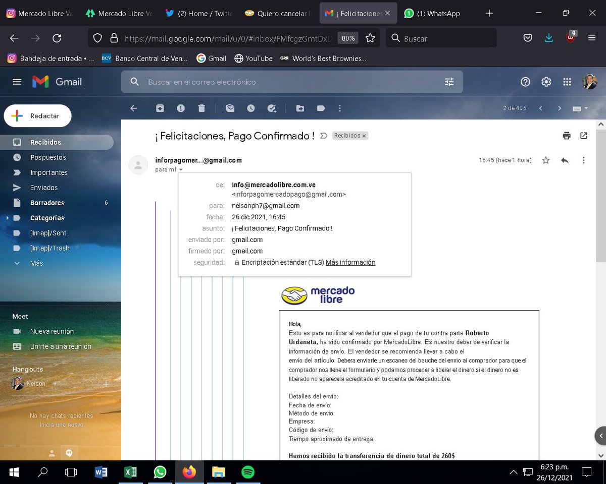 nelsonph's tweet image. necesito ayuda con esto @ML_Ayuda creo que es una estafa, ayuda por favor, mi apodo es "NAPH"