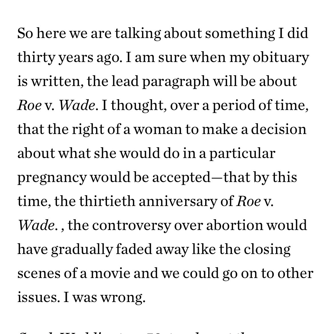 pamelacolloff's tweet photo. Sarah Weddington, who represented Norma McCorvey in Roe v. Wade, died today in Austin. 

I interviewed Weddington in 2003. This passage is even more poignant today.

https://t.co/46U8PktNqK https://t.co/AyxZy47B15