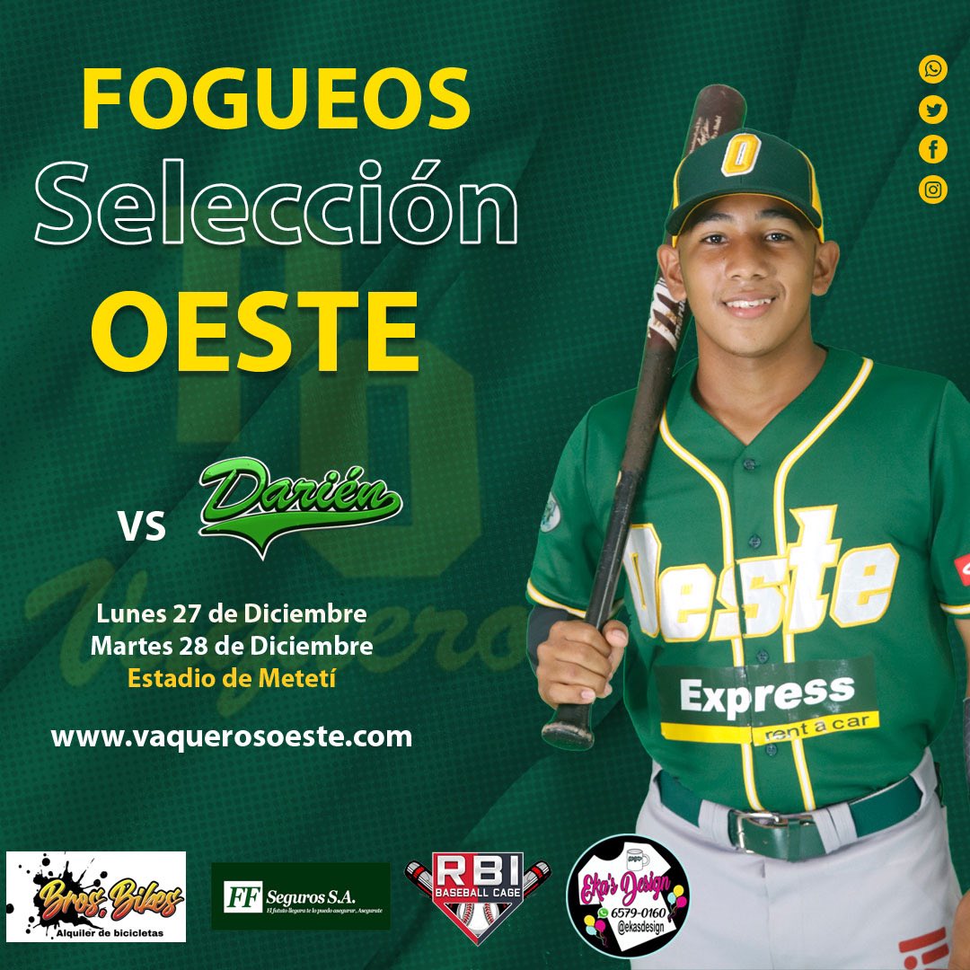 VaquerosPO's tweet photo. #Fogueos Mañana y pasado nuestra #SelecciónJuvenil tendrá partido amistoso ante Darién en el Estadio de Metetí. 

#VamosVaqueros 

#ekasdesign #rbibaseballcage #brosbikespty #FFSegurosSA https://t.co/g8nSbxsfeG