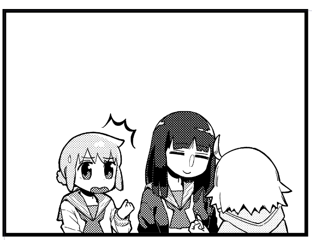 とりあえず絵は終わり
あとは文字入れてまず8P 