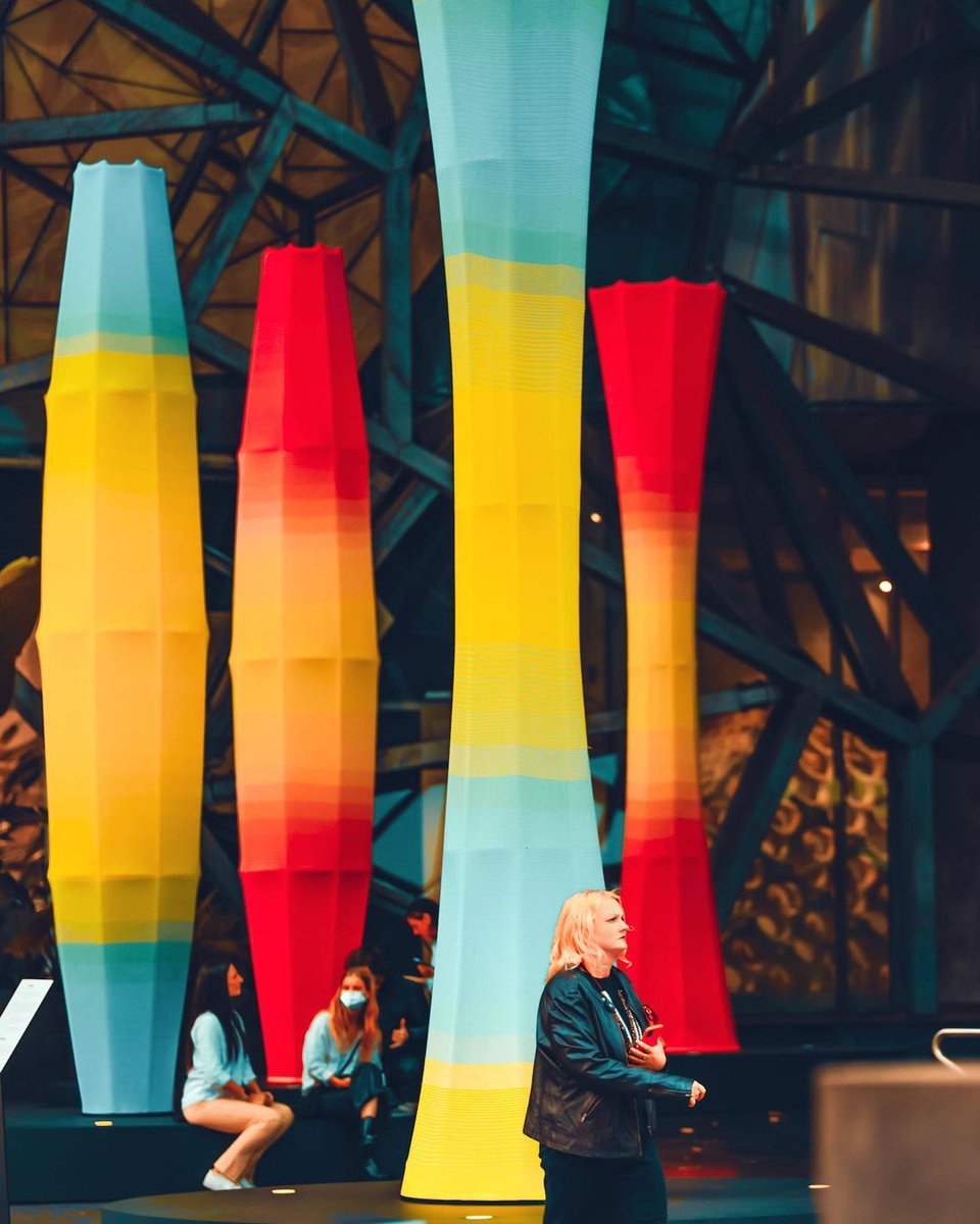 If you’re in the city this week, make sure to check out these seven supersized knitted architectural towers.  

Created by Leanne Zilka and Jenny Underwood, this installation welcomes visitors to Fed Square and #NGV Australia.
Regram: @myvividmelbourne https://t.co/37PUpE38Jb