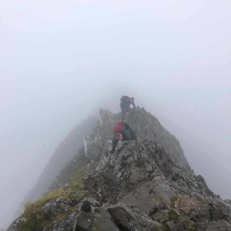 leeson_mike's tweet photo. @ExplSnowdonia @explsnowdonia yep, tackled Crib Goch around a dozen times. Always a decent day out, even when the clag's down. https://t.co/mvsptd5esY