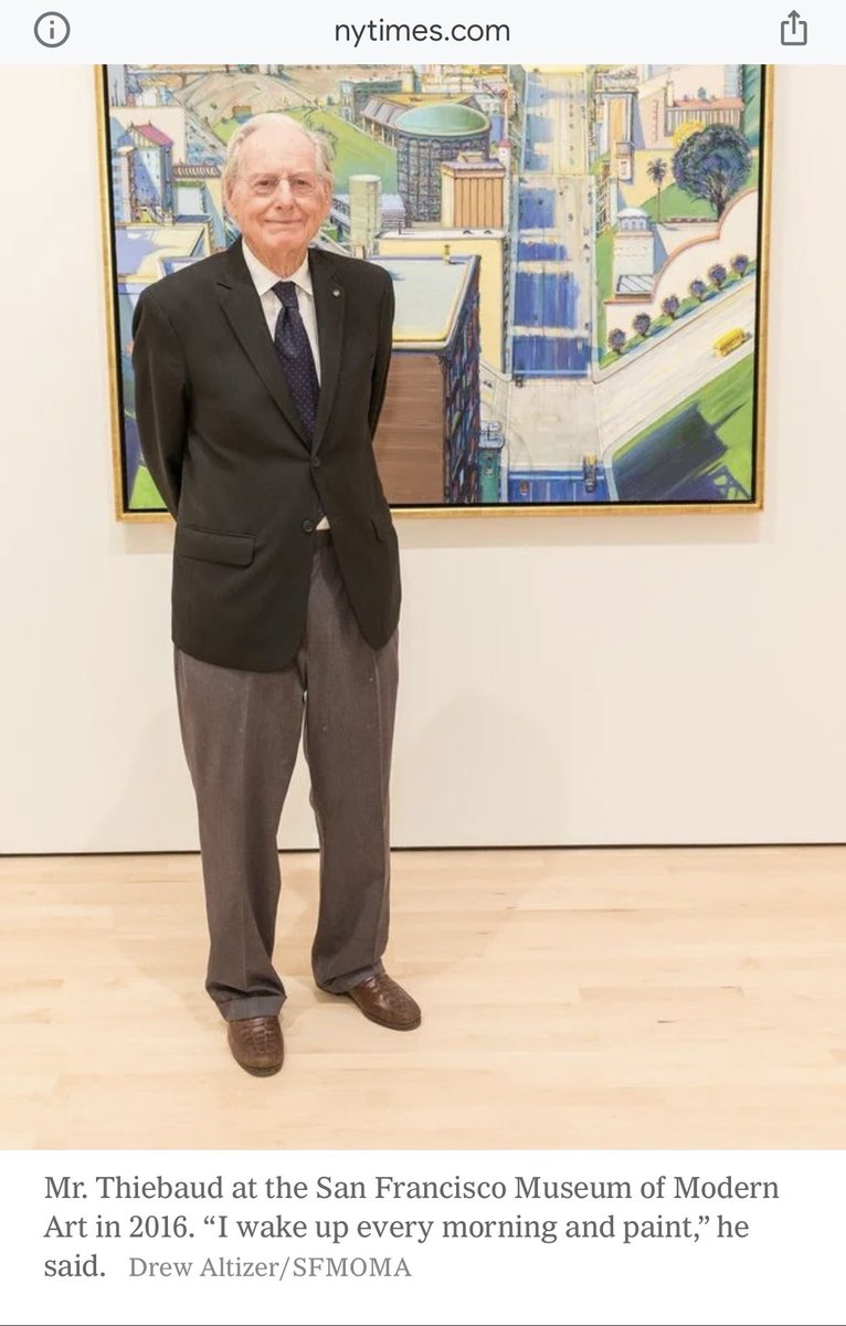 R.I.P Wayne Thiebaud. You made us appreciate the beauty in ordinary. Your mastery of shadows made the ordinary, extraordinary.