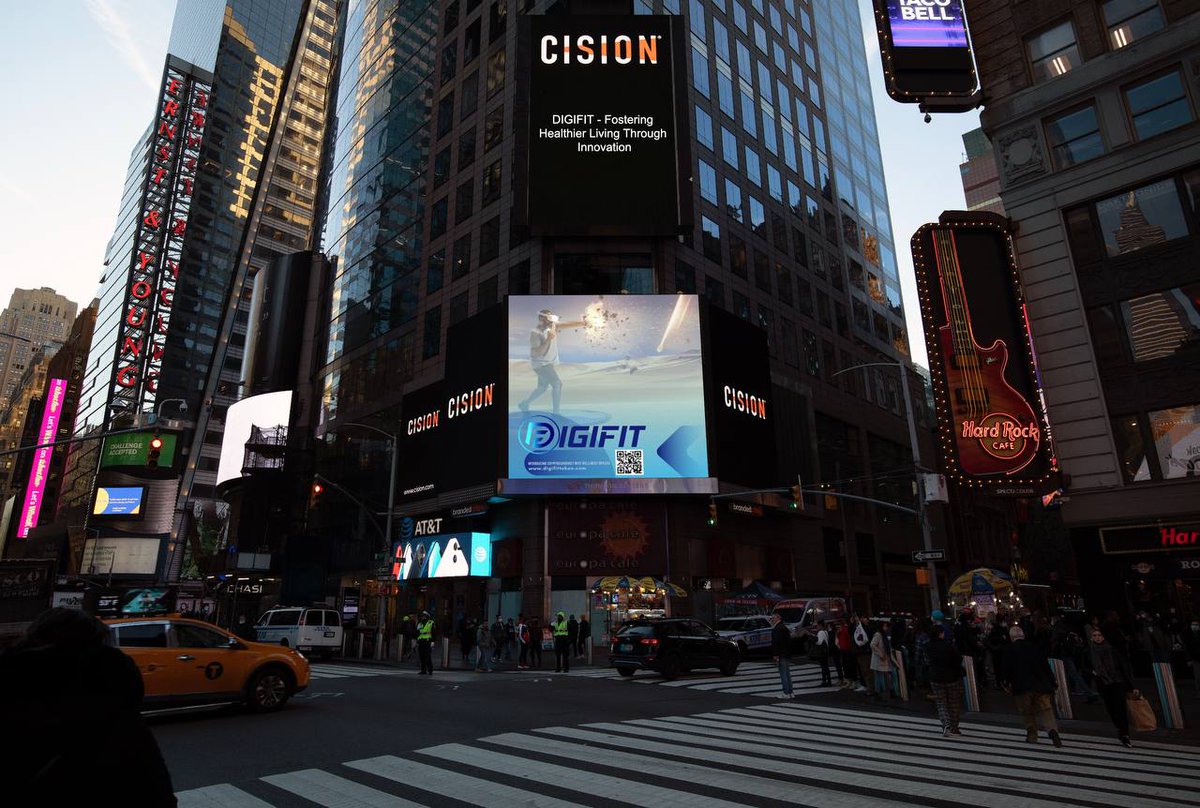 digifittoken's tweet photo. DIGIFIT is live at Time Square! We will bring digital fitness to everyone across the world!

#digifit #digifittoken #dgi #DGI #timesquare @cryptocurrency #crypto https://t.co/TmFbo408Ky