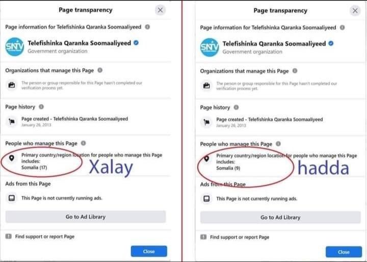 QoraneIsmacil's tweet photo. Waxaan layaabay Nimankan SNTV kuyaaca markay Farmaajo isqabtaan.
Warhorta maxaa kakhaldan Kan warfaafinta Cosman dubbe uga hooseeya. https://t.co/PHbXslJR6d
