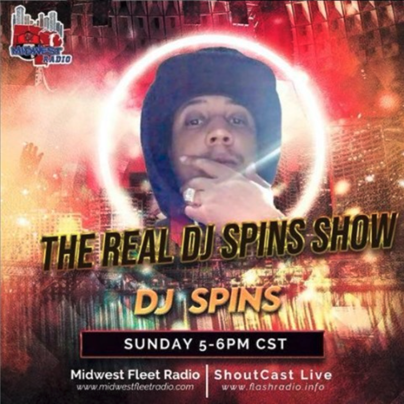 📻 🎧 ON -AIR Check Out <a href="/therealdjspins/">Dj Spins</a> Show Live on WAVU-DB @MidwestFleetRadio  bit.ly/36sSw1C sundays 5pm CST <a href="/FLEETDJS/">FLEET DJ'S</a> #Tunein #Hiphop #Newmusic #Live #fleetradionetwork #Radioplay #HOMEOFMIDWESTSOUNDS #DOPE <a href="/MidwestFRadio/">Midwest Fleet Radio</a>