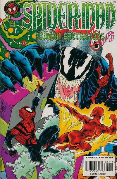 Spider-Man Holiday Special cover I did in 1995 👀  Inks by the always awesome Mark Farmer
#MarvelComics #CoverArt #SpiderMan #Venom #JohnnyStorm #TheHumanTorch #FantasticFour #Kubert #AdamKubert