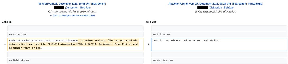 politischeswiki's tweet image. Änderung beim Wiki-Eintrag zu Wolfgang #Lemb
de.wikipedia.org/w/index.php?di…