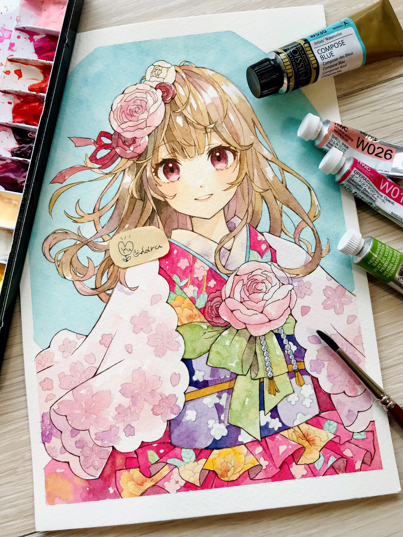 ゆゆはる 透明水彩 Watercolor アナログイラスト T Co Daqoxyuz Twitter