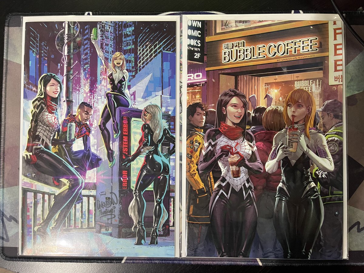 Krilmalam's tweet photo. Thanks to @GhostBinchWitch I was able to complete my set of @KaelNgu #Silk covers! They all look so amazing, I love the art!! https://t.co/W1Wcbx9vog