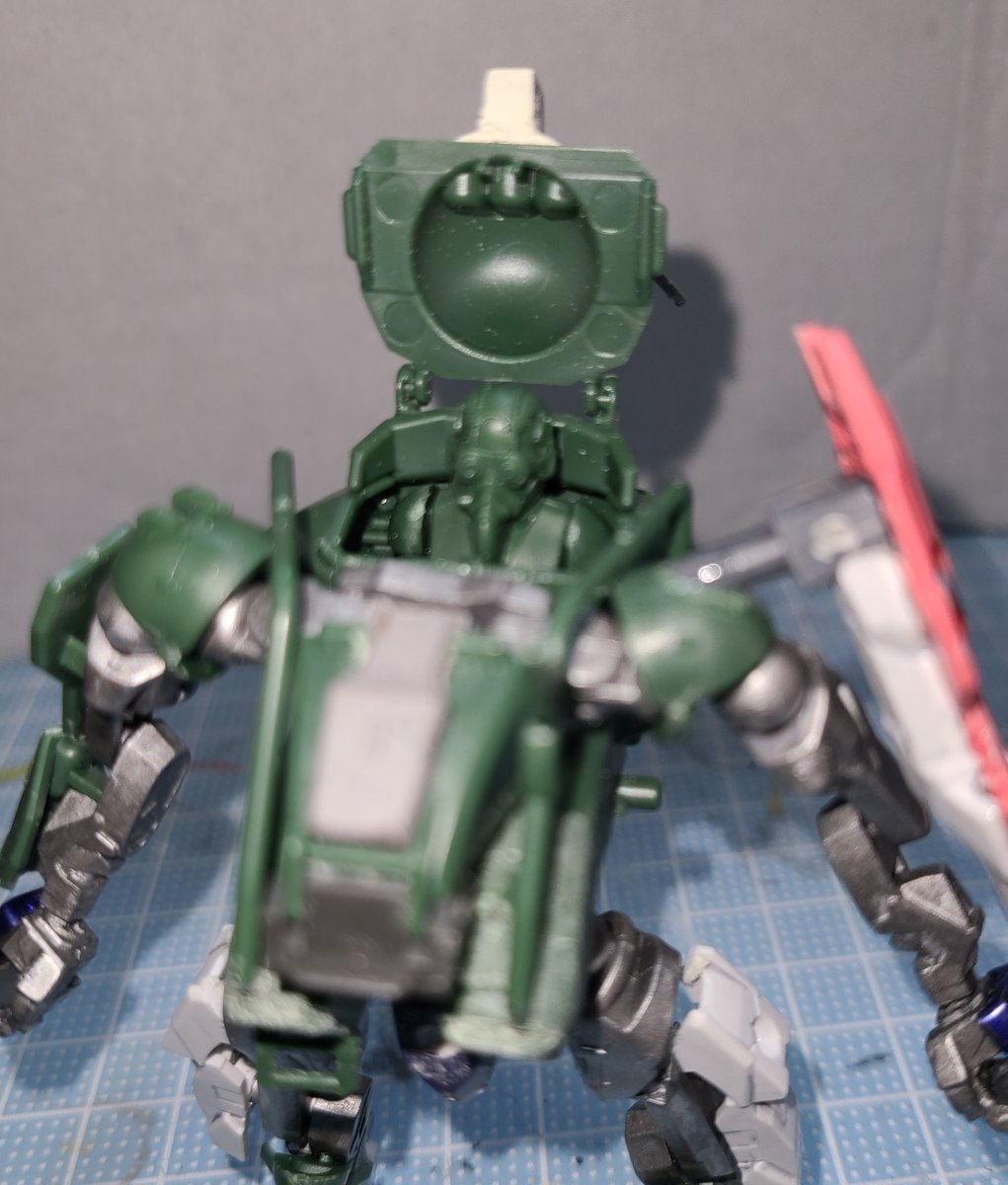 shin_sakekas's tweet photo. 機体の改造が一通りできました。
ベルゼルガ・イミテイト型EXOFRAME
あとは塗装かぁ( 一一)
カラーリングは「ブルーベルゼルガ」のイメージでいこうと思います(*´з`)
#EXOFRAME https://t.co/q9jBwqh5yR