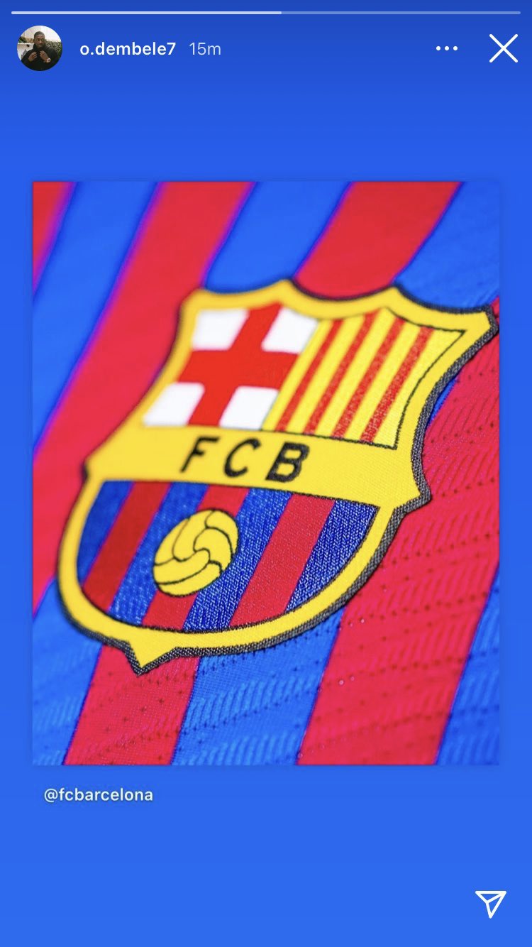 Actu Foot La Derniere Story Instagram D Ousmane Dembele Sur Le Point De Prolonger Avec Le Barca T Co Lor8iiv2ns Twitter