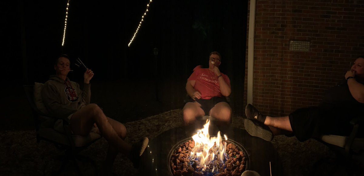 actbkt's tweet image. Roasting marshmallows by the fire before Caleb heads back north of the Mason-Dixon Line in the morning. @Josh_Taylor74 @AtayAmy