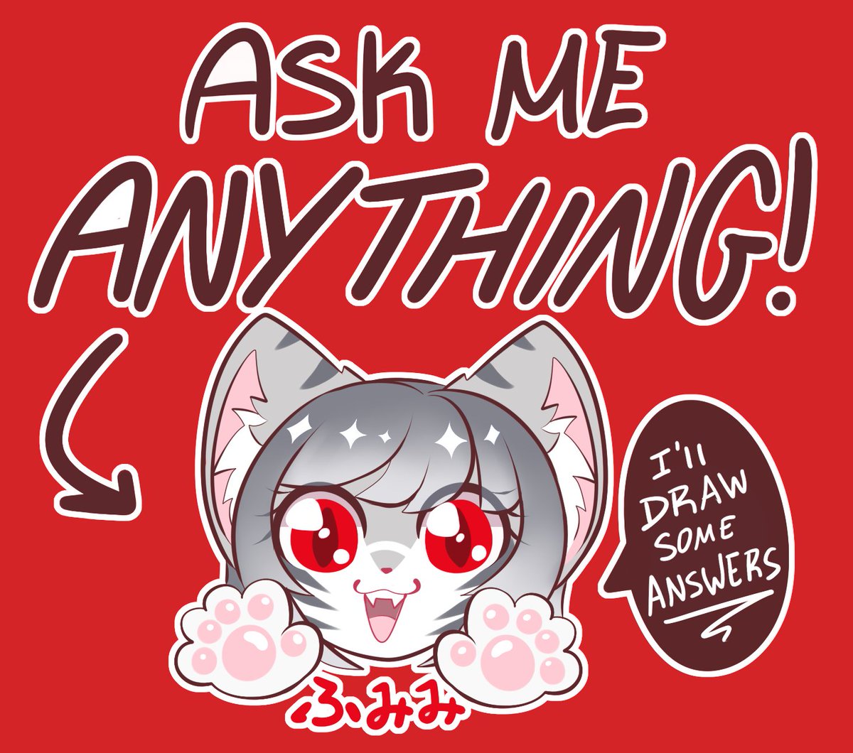 Fumimi_art's tweet photo. Fumimi's first Q&amp;A 😻💖✨‼️
Ask her anything and she may draw some answers to life 👀

#kemono #furry #fursona #furryfandom #Furryartist #kemonoartist #anime #artist https://t.co/EMmKZYBdm9