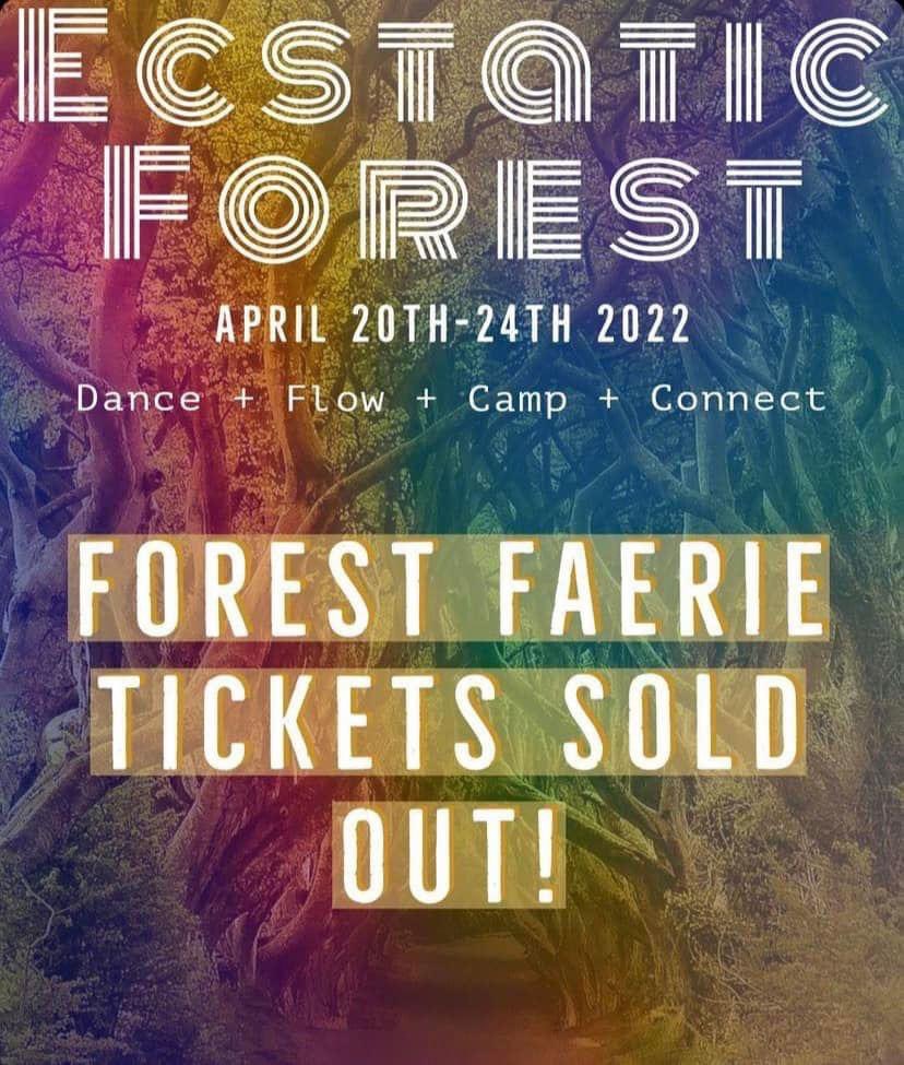🔥 After only 26 hours - Tier 1 was officially SOLD OUT!!!! 😱😱

Tier 2 will be coming in January! To get first dibs, RSVP at: ecstaticforesttx.com 

🧚🏼THANK YOU TO EVERYONE WHO IS SUPPORTING US!!! We cannot wait to see you in the forest ✨

#spiritualfestival #ecstaticdance