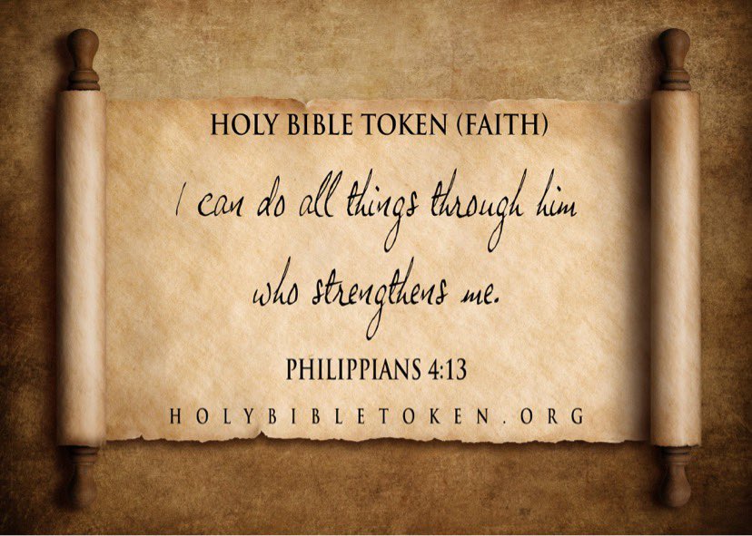 holybibletoken's tweet photo. I can do all things through Him who strengthens me.
-Philippians 4:13

#Bible #WordofGod #FAITH #HoldFirmlyToFAITH #Humble
#HolyBibleToken #DailyBread https://t.co/QY4ROeIFc8