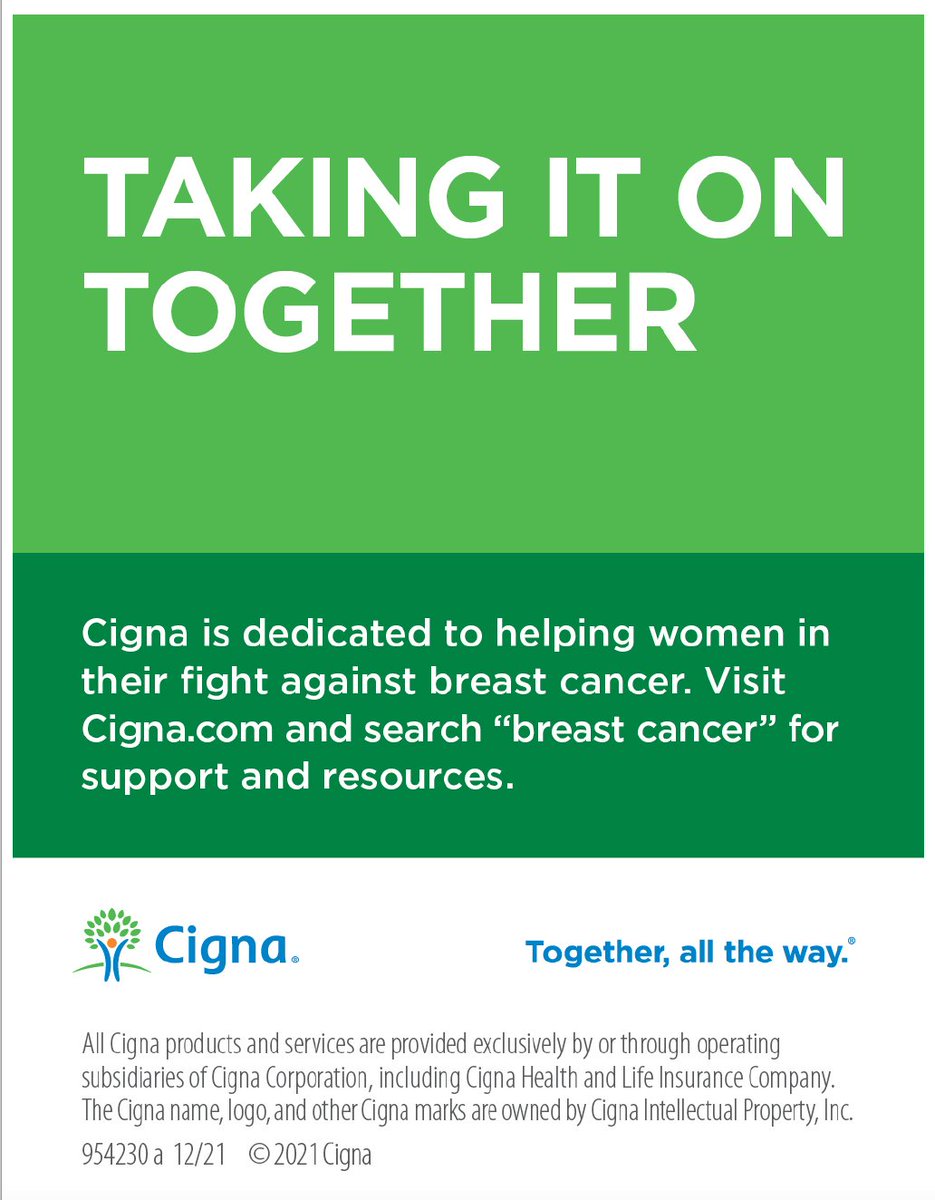 Cigna is dedicated to helping women in their fight against breast cancer. Schedule your appointment at one of their 20 valley locations. #Togther #Cigna #Sponsor #breastcancer #checkforalump #checkforalumpaz <a href="/Cigna/">Cigna Healthcare</a>