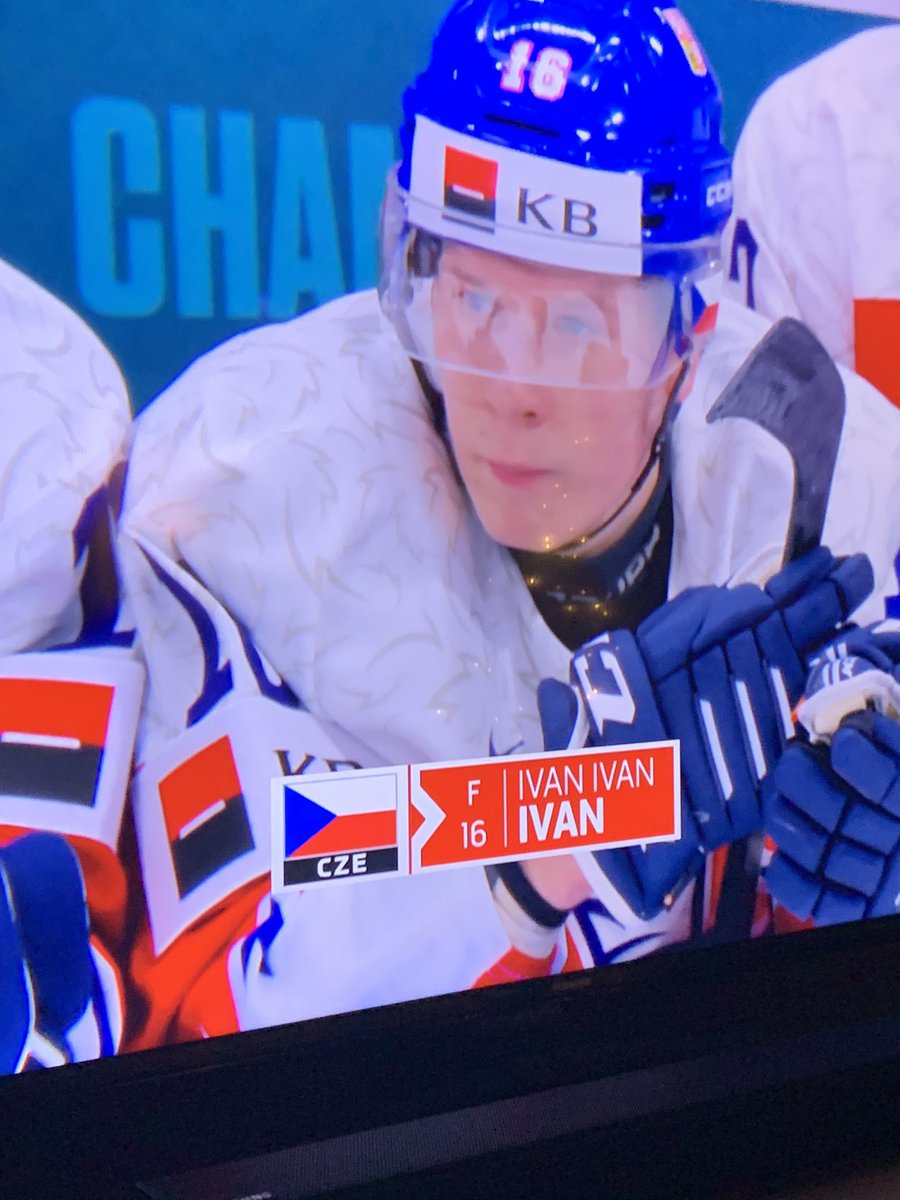 maddiejoa's tweet photo. World’s greatest name👏👏👏
#worldjuniors2022 #ivanivanivan https://t.co/mu4920fhre