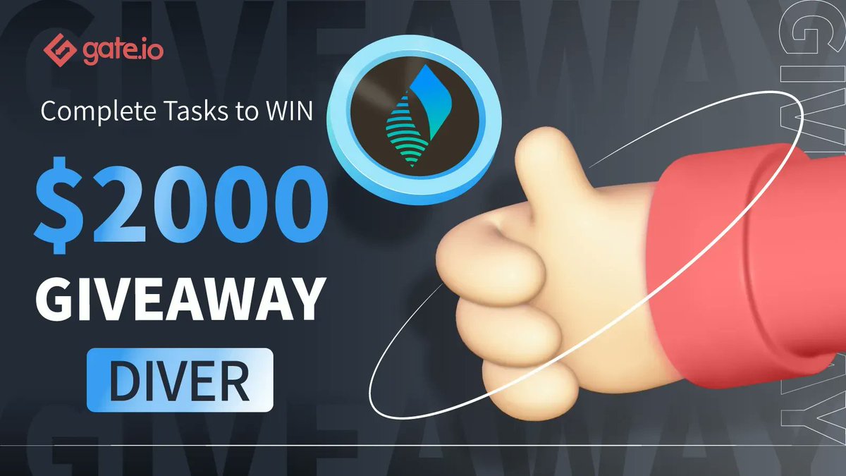 Gate's tweet photo. 🎁 https://t.co/8kWqgEeplL $DIVER #Giveaway 

40 lucky participants will win $50 each

Tasks:
💎Follow @gate_io &amp; @divergencedefi
💎Retweet &amp; @ a friend

Participate: https://t.co/Y3DXF7grgG

#Gateio #CryptoGiveaways https://t.co/ayTlCGI8P1