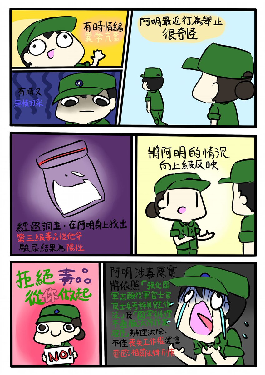 冷知識
曾經被單位上的輔導長找去畫反毒漫畫
然後投稿了沒有下文 
