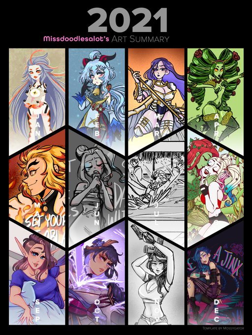 Proud of myself for making stuff this year despite losing my dad✨ #Artsummary2021 