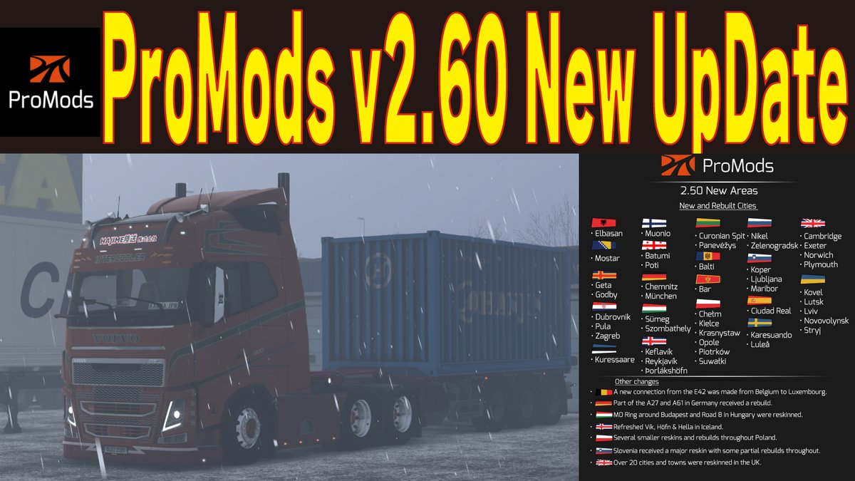 projectcanna's tweet photo. 【1080p FHD】ETS2 v1.43 / ProMods v2.60導入! / Thrustmaster T300RS GamePlay
https://t.co/7RXzIfgxoS @YouTubeより
#ETS2 #ProMods260 #HAJIME陸送 https://t.co/k3oUWEBgFx