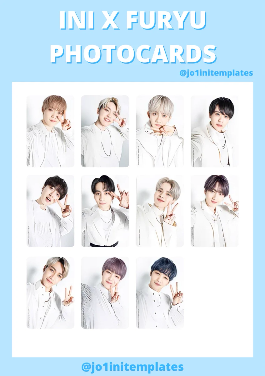 JO1 & INI Templates | JO1と INI 一覧表 on X: 