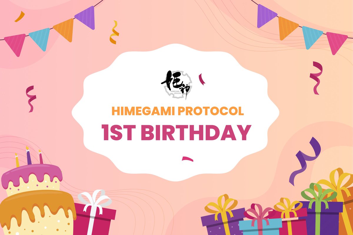 himegami_pro's tweet photo. 🎉Today marks the first year since Himegami protocol was launched🎉

Thanks to you, we were able to celebrate 1st anniversary🙇

What do you think about a year of Himegami protocol? 
We will grow even more with your support⬆️

We appreciate your supporting❤️ https://t.co/EhCmuI9oPQ