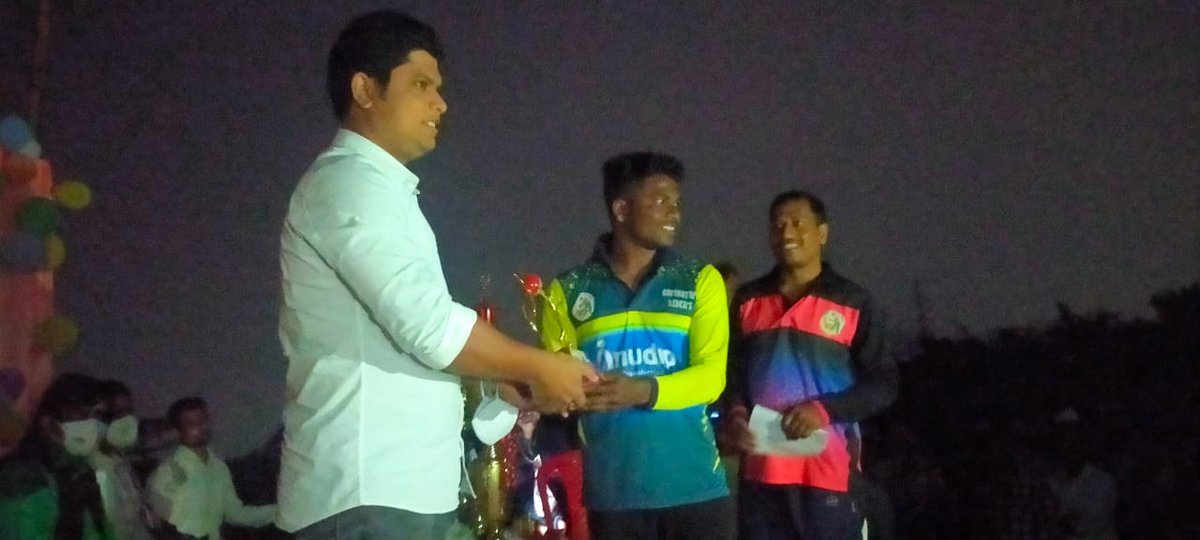 KhanMuzibulla's tweet image. Glad to be a part of this Cricket Tournament organised in #Jaydev constituency .