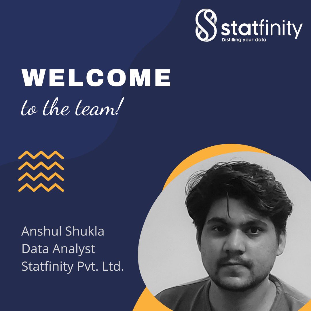 statfinityhq's tweet photo. The entire team of @statfinityindia is thrilled to welcome Mr. Anshul Shukla on board!ย
It's great to have you with us, we look forward to achieve our next milestone together!ย
#statfinityindia #statfinitypvtltd #statfinitypvtltdlife #dataanalyst #welcomeaboard https://t.co/ksxyNg3BI6