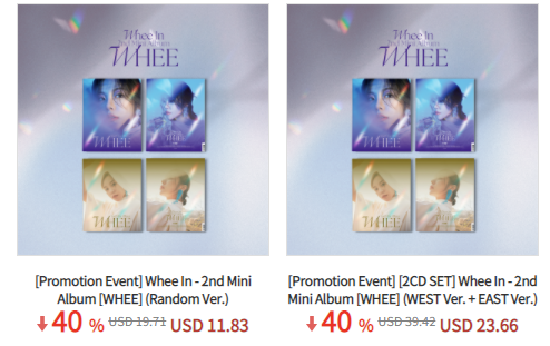 Ktown4u_TH's tweet photo. 💖KTOWN4U TH x @Minimoomoo_TH 

💿Whee In - 2nd Mini Album [WHEE] 
🎁KTOWN4U exclusive photocard
✔️Video Call Sign / Off-Line Sign Application
✔️TrueMoney payment is available

ลด40% ➡️https://t.co/Z2WDMfbSqc https://t.co/3C8uDmE12O