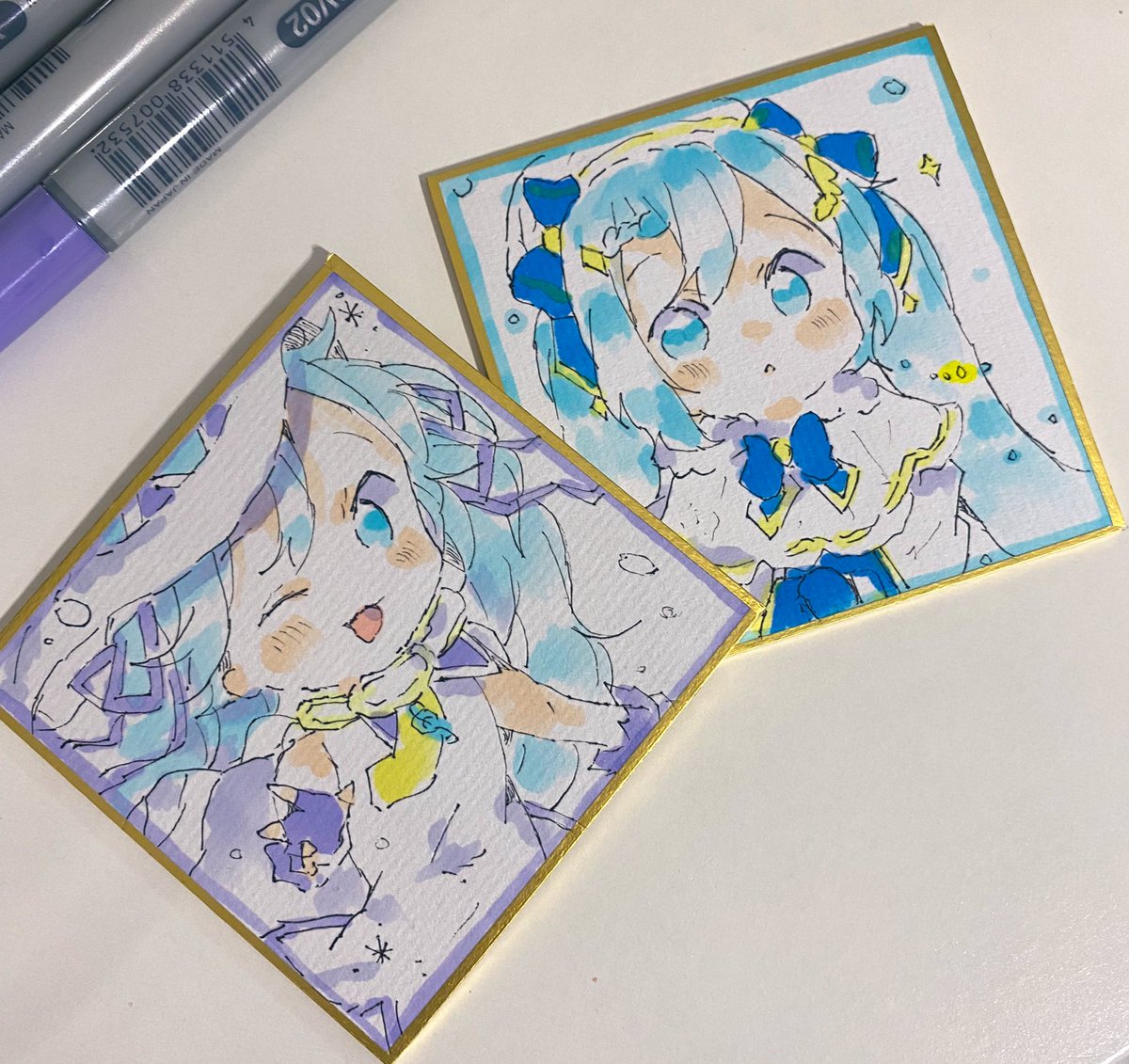 初音ミク ,雪ミク 「❄️ 」|sakiのイラスト