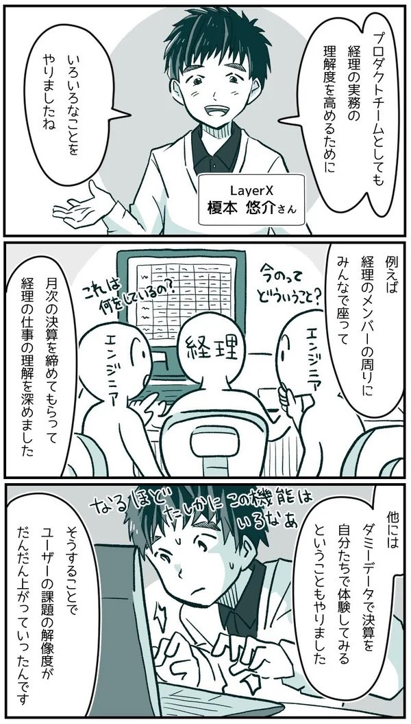 【記事更新】売れなかったプロダクトが9ヶ月で導入社数20倍に。LayerXさんの「バクラク請求書」を取材しました✍️

知人に「プロトタイプの感想」を聞くのは、ホームパーティで料理をふるまうようなもの。LayerX「バクラク請求書」の検証の罠と「まず市場に出す」の大切さ
https://t.co/S7YCv9f28b 