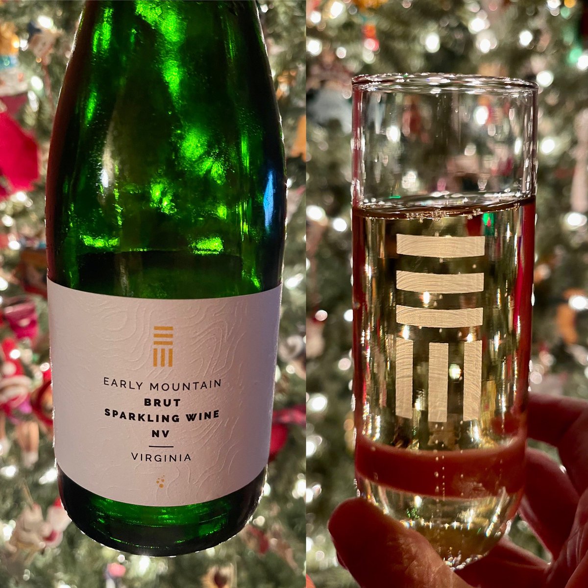 Kathy Wiedemann 🥂🍾 (@virginia_made) on Twitter photo Next up in our sparkling wine holiday week(end) is the NV <a href="/EarlyMountain/">Early Mountain Wine</a> Brut Sparkling in EMV glasses, of course. #vawine @vawine Next up in our sparkling wine holiday week(end) is the NV <a href="/EarlyMountain/">Early Mountain Wine</a> Brut Sparkling in EMV glasses, of course. #vawine @vawine