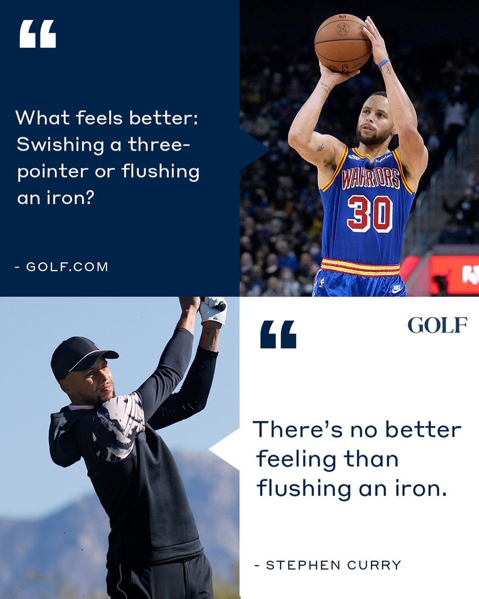MakeGolfYours's tweet photo. @stephencurry30, the greatest shooter in NBA history, still prefers flushing the iron over shooting a 3-pointer. 

So do we, Steph. 

📸: @golf_com

#makegolfyourthing #stephencurry #stephencurrygolf #impact #impactful https://t.co/RFy5PCJpdU