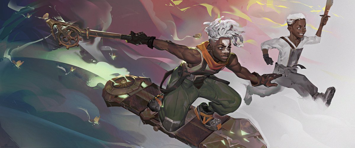 SeanSketches's tweet image. Ekko Arcane Fanart! Finally finished this ;-;