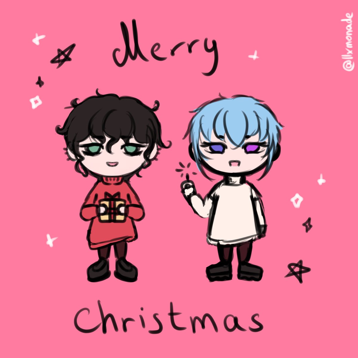 llxmonade_'s tweet photo. Merry Christmas to all the yaoi lovers (☞ﾟ∀ﾟ)☞💕💖 https://t.co/Sc10jSPtuM