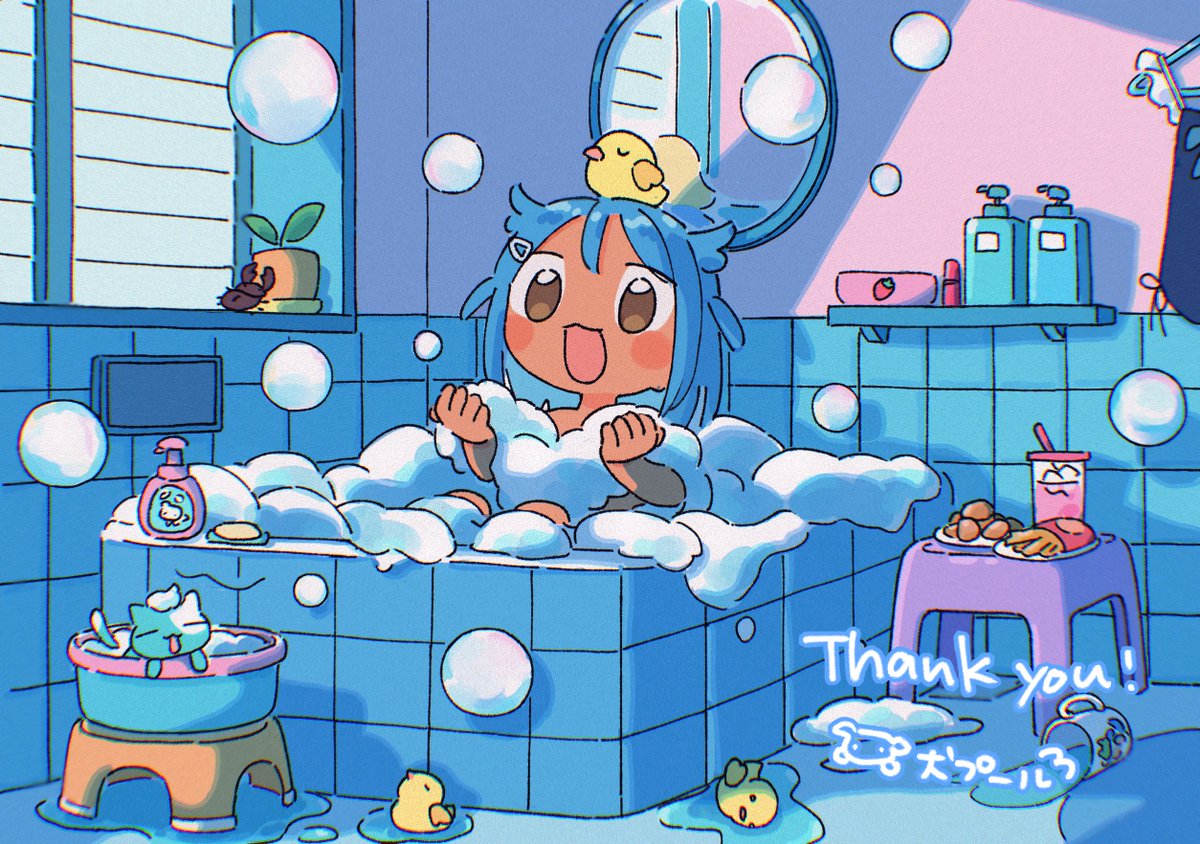 「commission🛁
Thank you!
https://t.co/HDF」|犬プールのイラスト