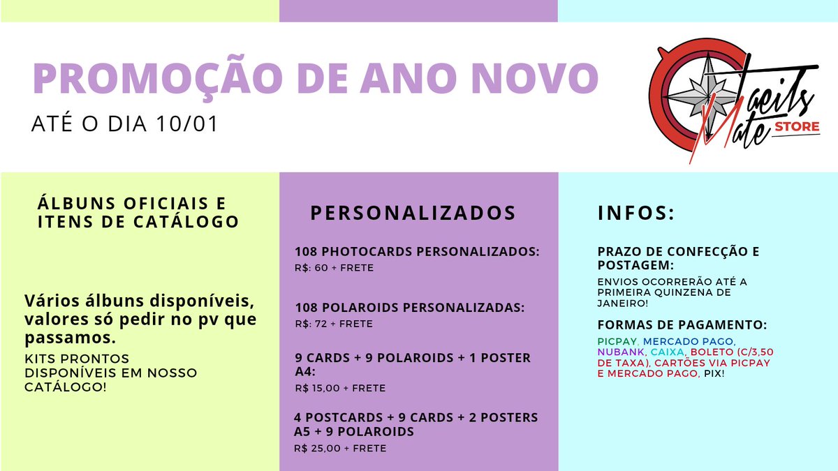 taeilsmate's tweet image. Prontos pra começar 2022 esvaziando o seu carrinho de desejos da loja? basta nos chamar na DM do twitter ou Whatsapp para efetuar a compra e obter mimos exclusivos de seus favs! Vem participar! ☺🤍

• Ajude a loja também deixando seu RT nessa publicação! ♡