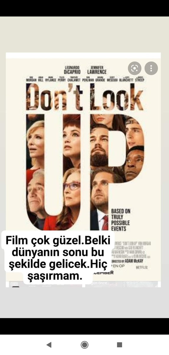 zeynepgrfidanba's tweet image. #DontLookUp #DoNotLookUp #GeliyorGelmekteOlan #kıyamet