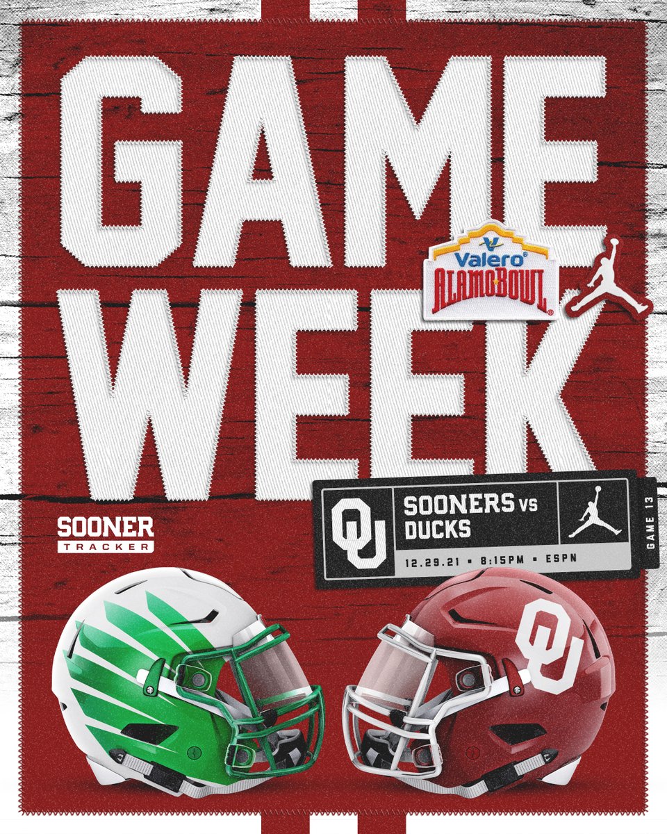 SoonerTracker's tweet image. It's 𝙤𝙛𝙛𝙞𝙘𝙞𝙖𝙡𝙡𝙮 game week. #BeatOregon