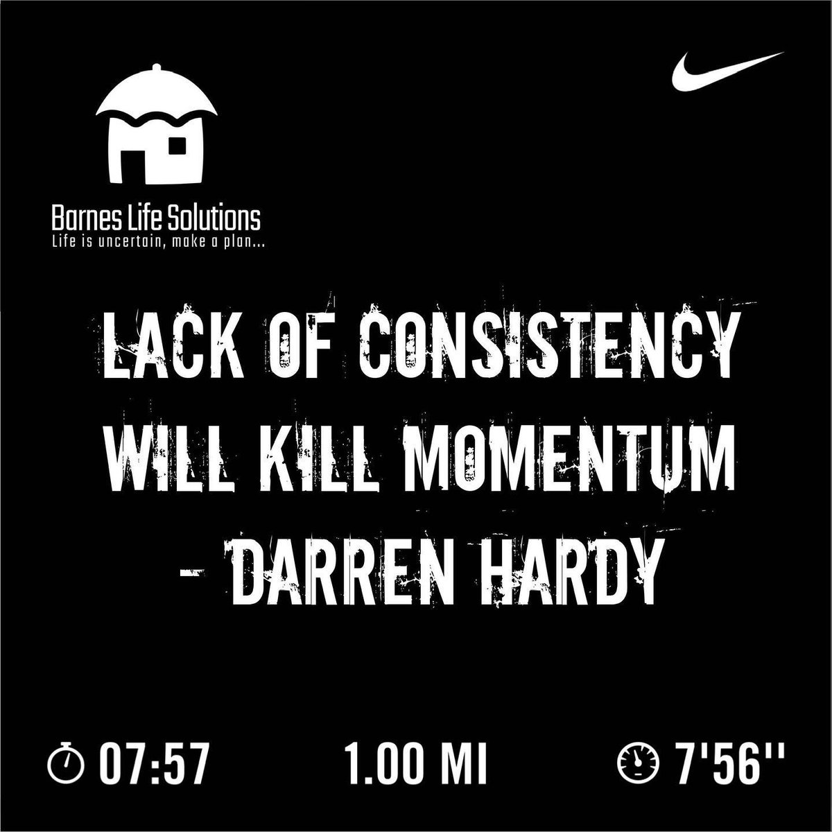 danpbarnes's tweet photo. Lack of consistency will kill momentum. - Darren Hardy

Do you have good habits?  If not, start with something simple and build that momentum that you need to win…

Only 5️⃣ days left for me to make it 3 years in a row running everyday! 

Who is interested in starting up in a wee https://t.co/Jipsq3bq2p