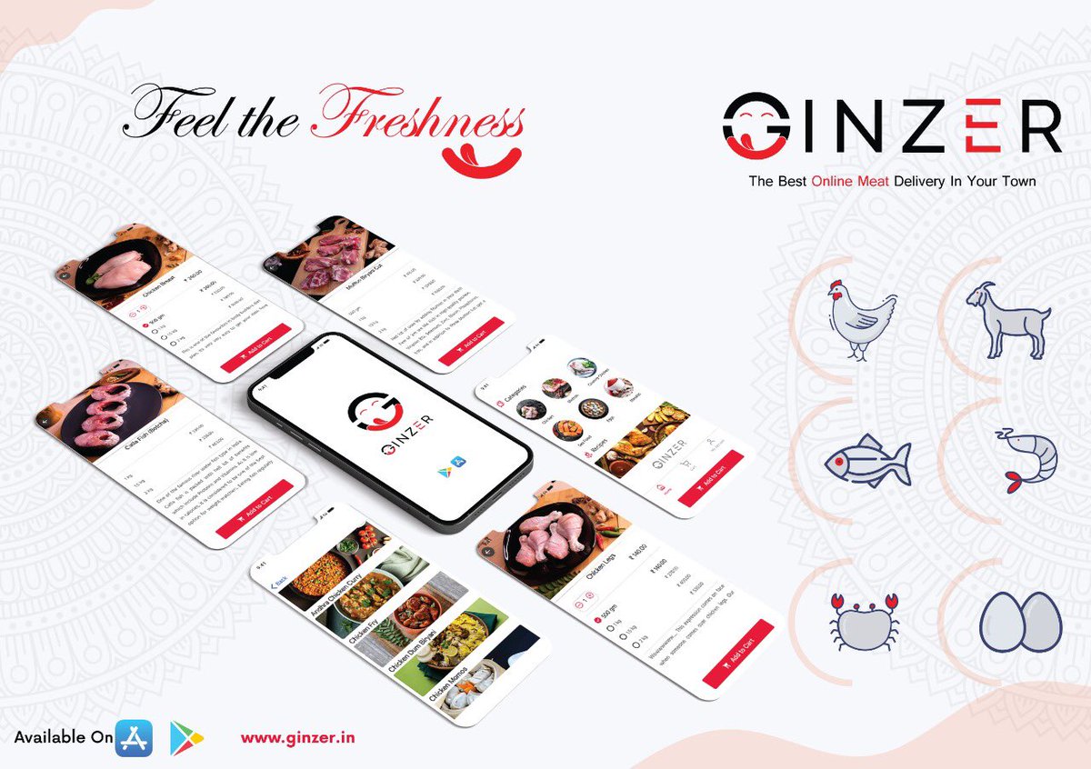GinzerMeats's tweet photo. Always Fresh, Only Fresh! 
#chicken #mutton #seafood #meat #order #Delivery https://t.co/RWThkm7Iah