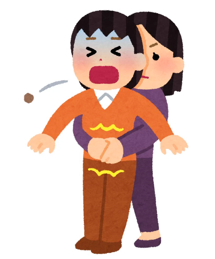 「もち」の殺傷能力は高かった！詰まった場合は、「ハイムリック法」か「背部叩打法」を‼