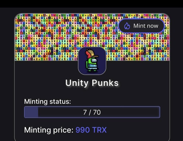 @PrabirDas01 @unity_punks @Kraftlynft @deba215 @osuro15 @NshowTro @Fabs_LTSA @Boldieman @BeauxJacques1 @777SHIBEMPRESS @TronBattleAngel Great going 10% sold out ✅ We may have new #unityclub member 😉 earning 10% pool on sales cheers 😊 Hop in and unite 👉 t.me/unitypunks