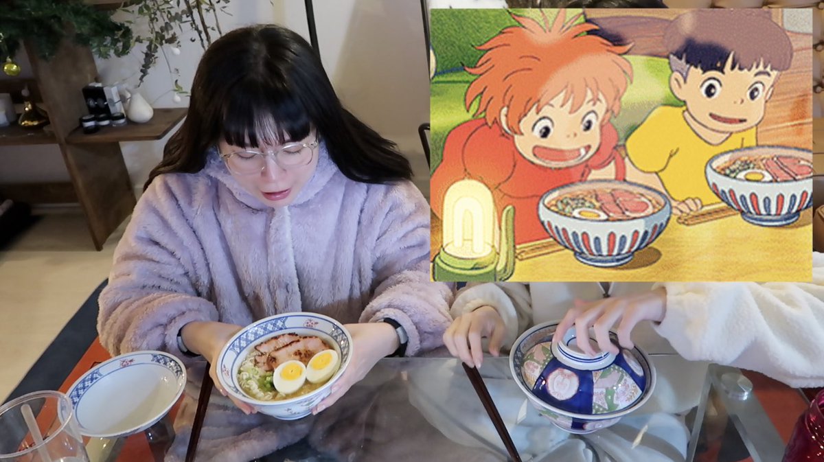 q2han's tweet photo. We ate Studio Ghibli food only for 24 hrs🍜 (easy recipes)👉🏻 https://t.co/xclpAyPiIn https://t.co/XD4xqFOdbQ