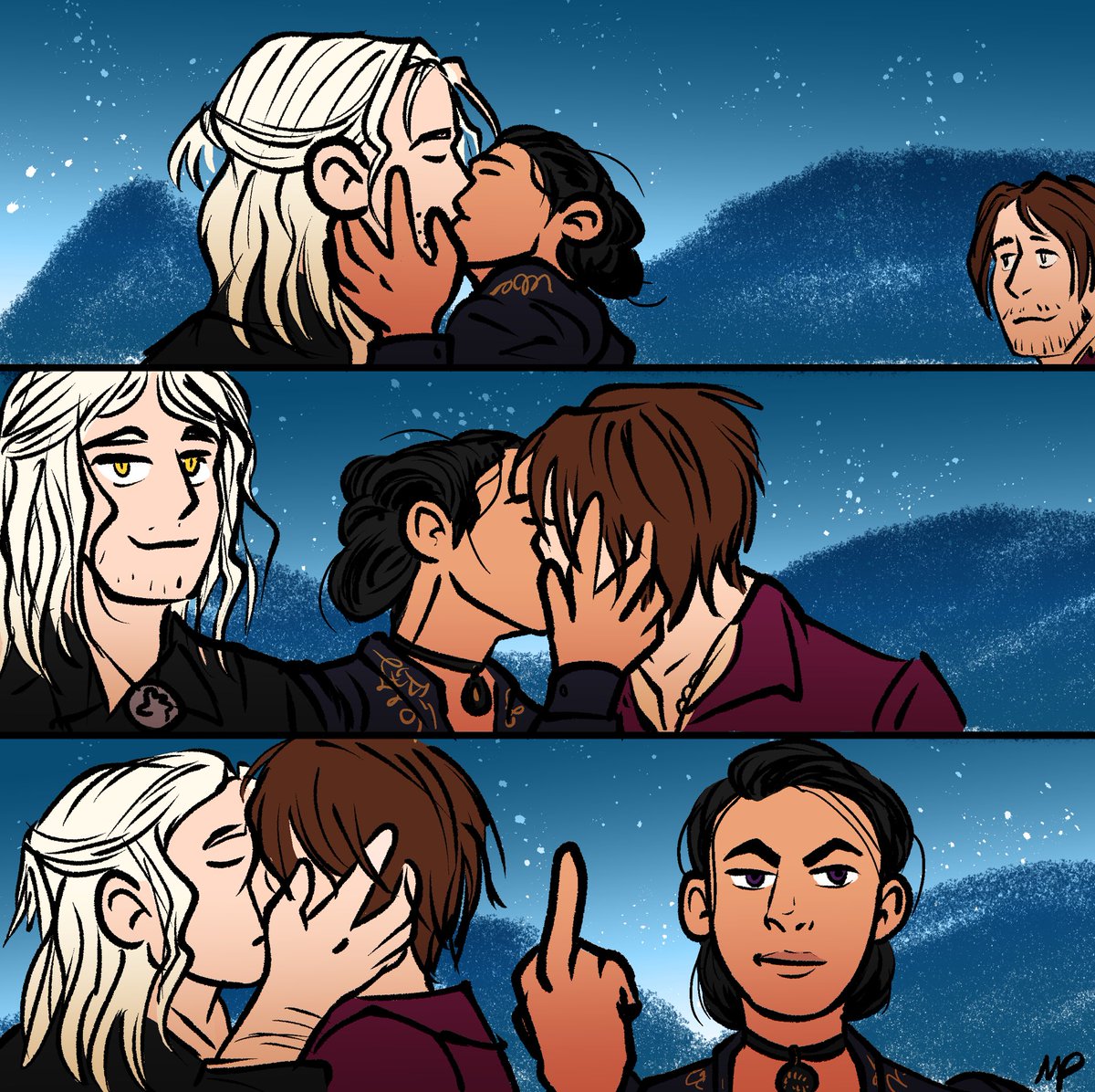 MittieArt's tweet photo. What’s your Witcher ship? 
Yes. https://t.co/EqOrKkNo6w